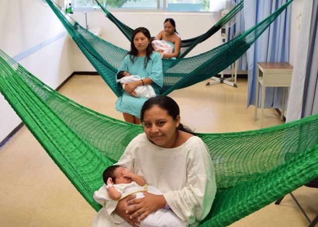 hospital mexicano cambió las camas por hamacas 