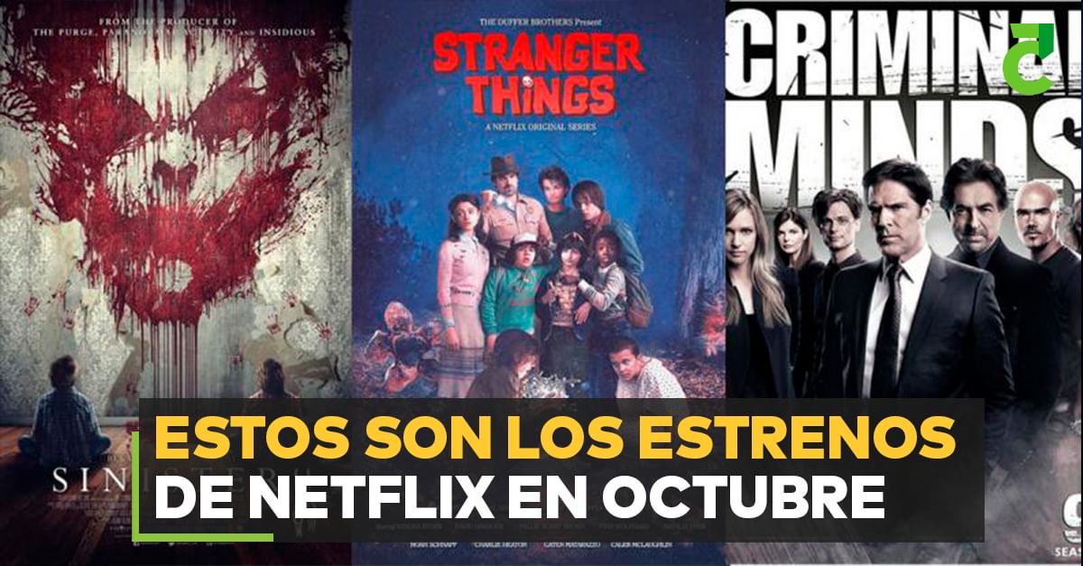 Estos son los estrenos de Netflix en octubre
