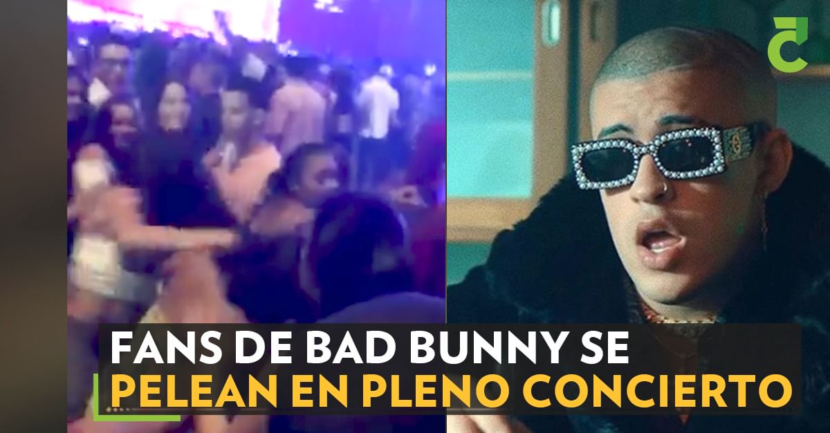 Fans de Bad Bunny se pelean en pleno concierto