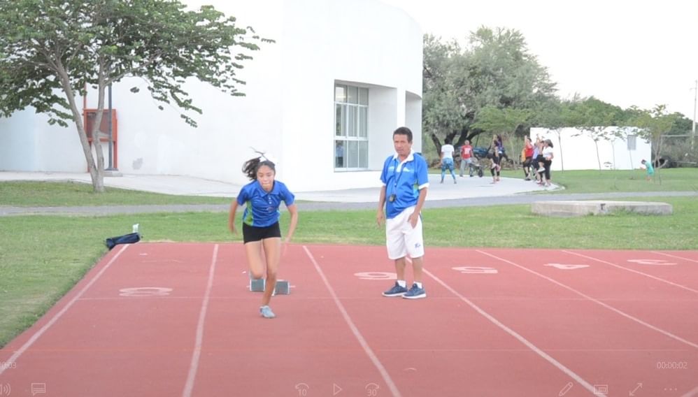 Una atleta con mucho futuro.