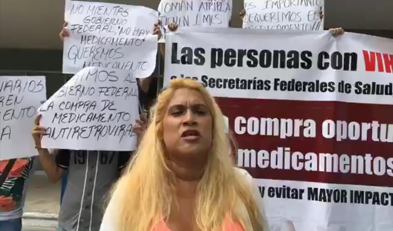 PROTESTAN PACIENTES CON VIH POR FALTA DE FÁRMACO