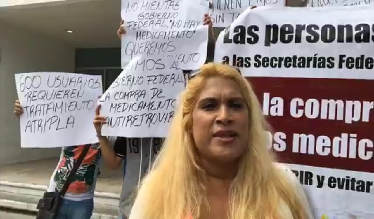 PROTESTAN PACIENTES CON VIH POR FALTA DE FÁRMACO