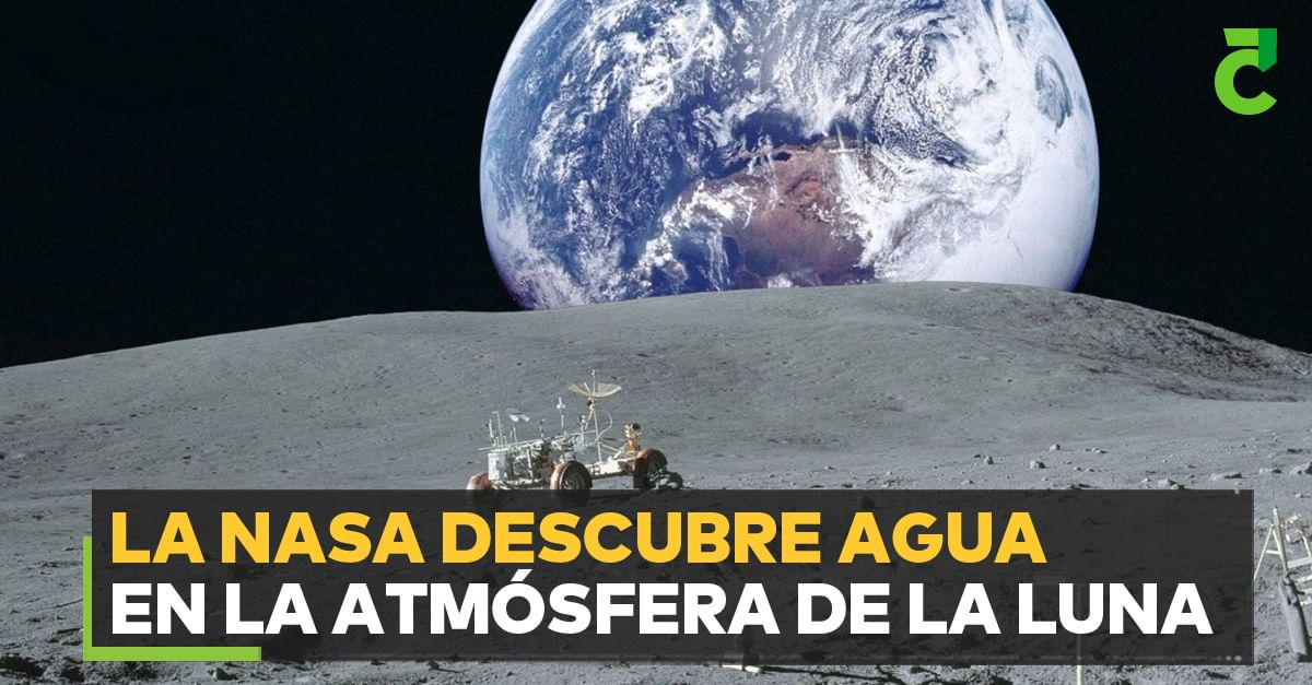 La NASA descubre agua en la atmósfera de la Luna