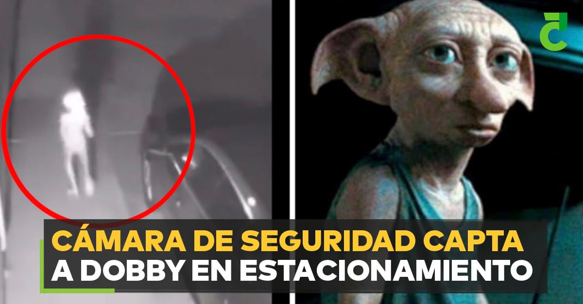 Cámara de seguridad capta a Dobby en estacionamiento