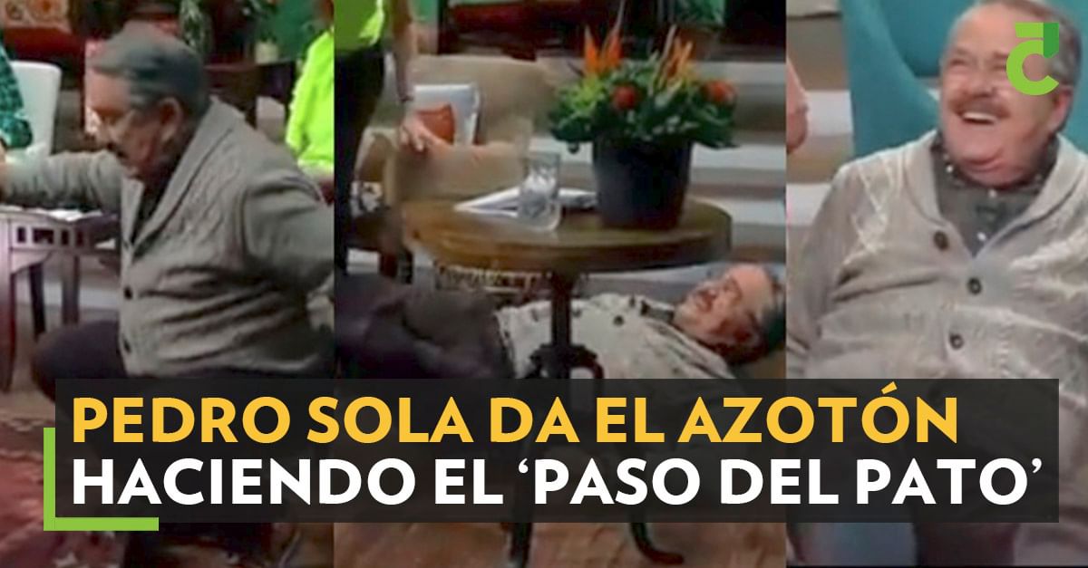 Pedro Sola da el azotón haciendo el ‘paso del pato’