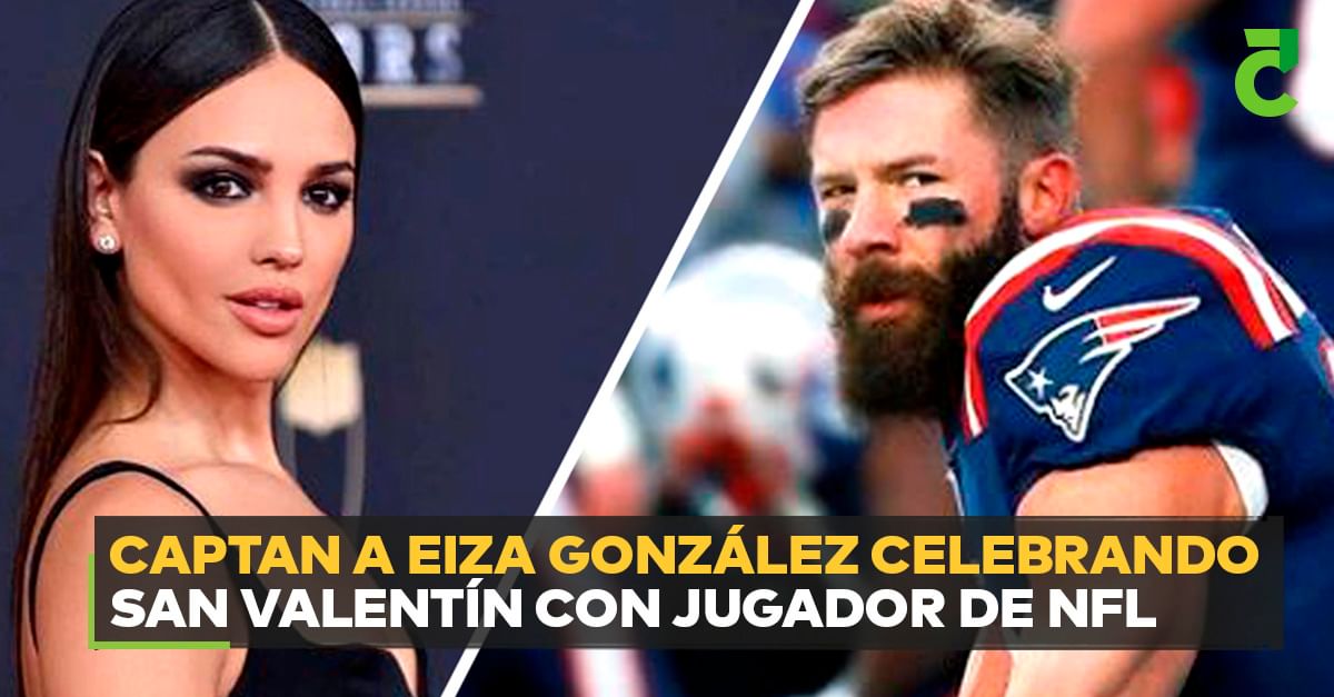 Captan a Eiza González celebrando San Valentín con jugador de NFL