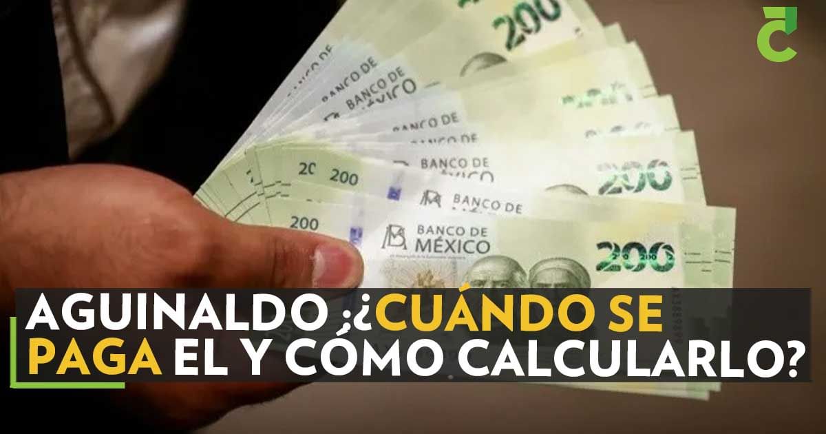 ¿Cuándo se se paga el aguinaldo y cómo calcularlo?