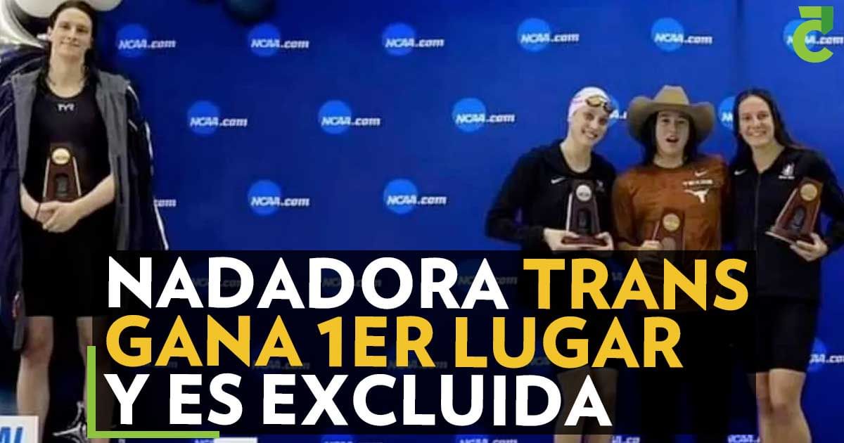Nadadora trans gana 1er lugar y es excluida