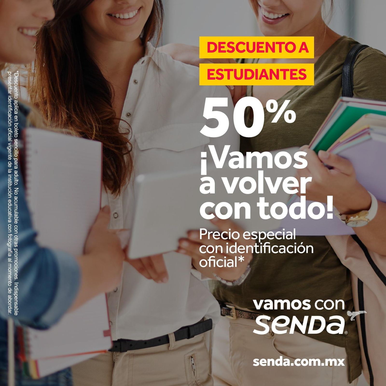 Ya hay descuentos de 50% en tarifas de autobús para alumnos