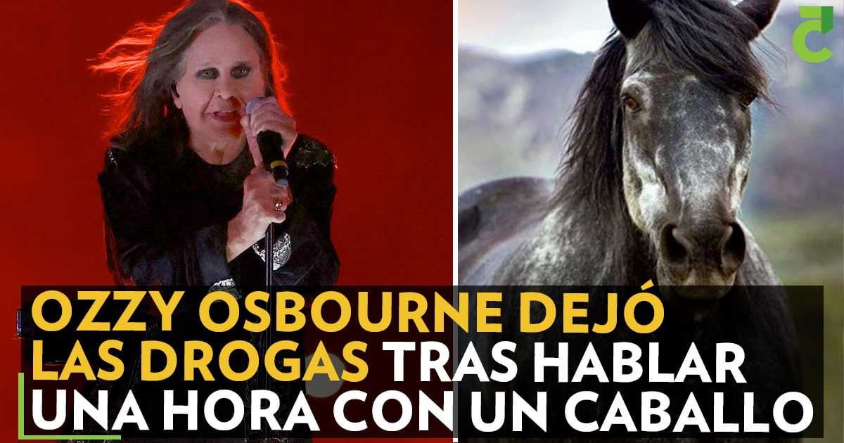 Ozzy Osbourne dejó de consumir drogas luego de que pasara una hora hablando con un caballo.