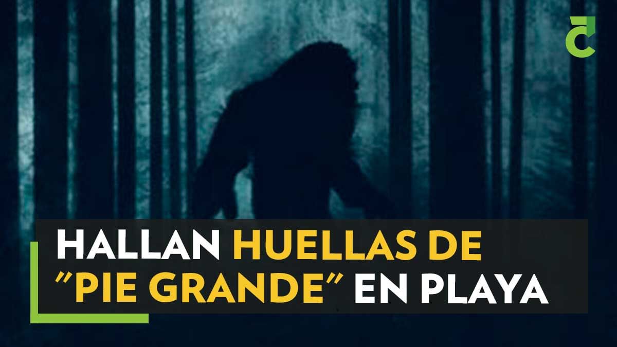 Hallan huellas de "Pie Grande" en playa