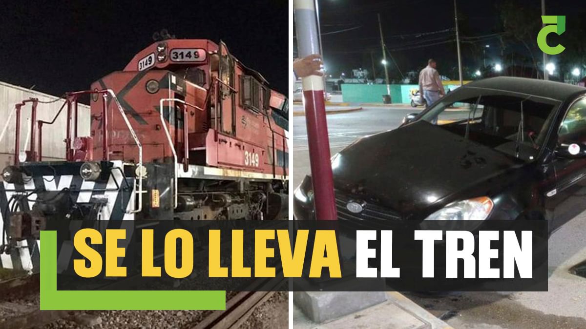 Intenta ganarle al tren y lo embisten, en Altamira