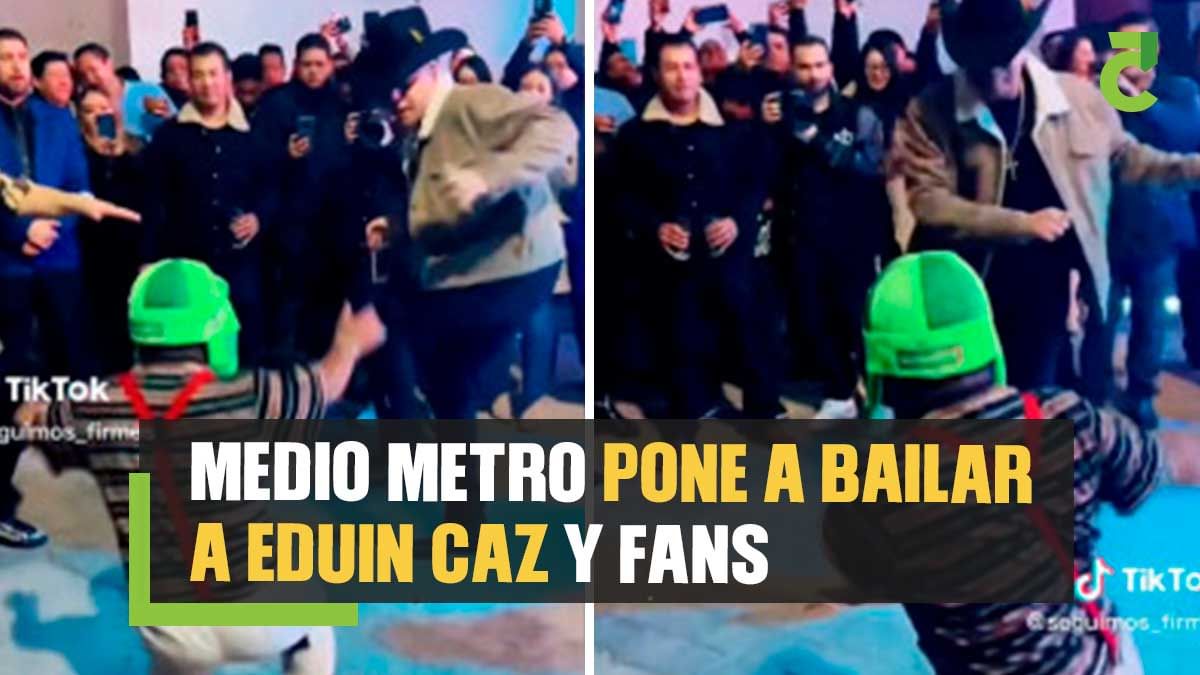 Medio Metro pone a bailar a Eduin Caz y fans ya lo piden en concierto ...