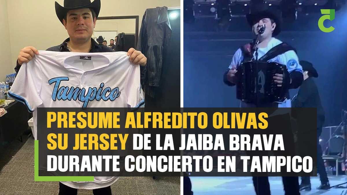 Con Jersey de la Jaiba Brava, Alfredito Oliva se presenta en Tampico