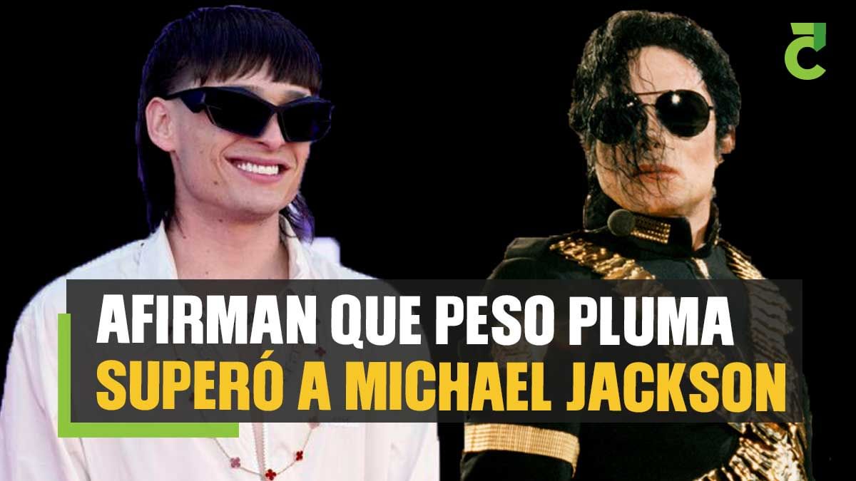 Afirman que Peso Pluma superó a Michael Jackson Afirman que Peso Pluma superó a Michael Jackson