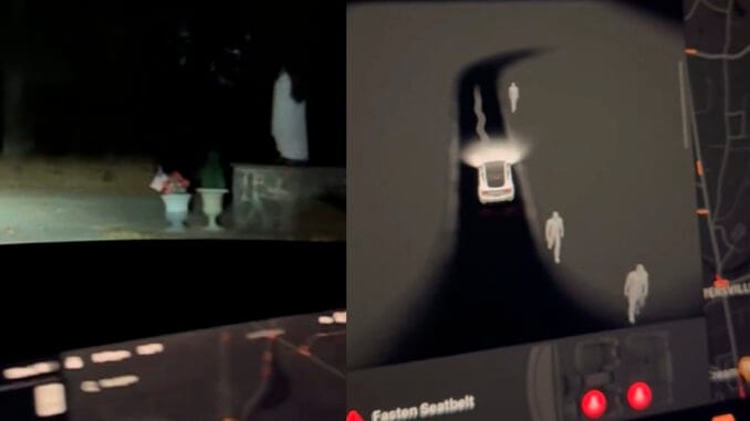 En la grabación se ve que no hay personas en el panteón