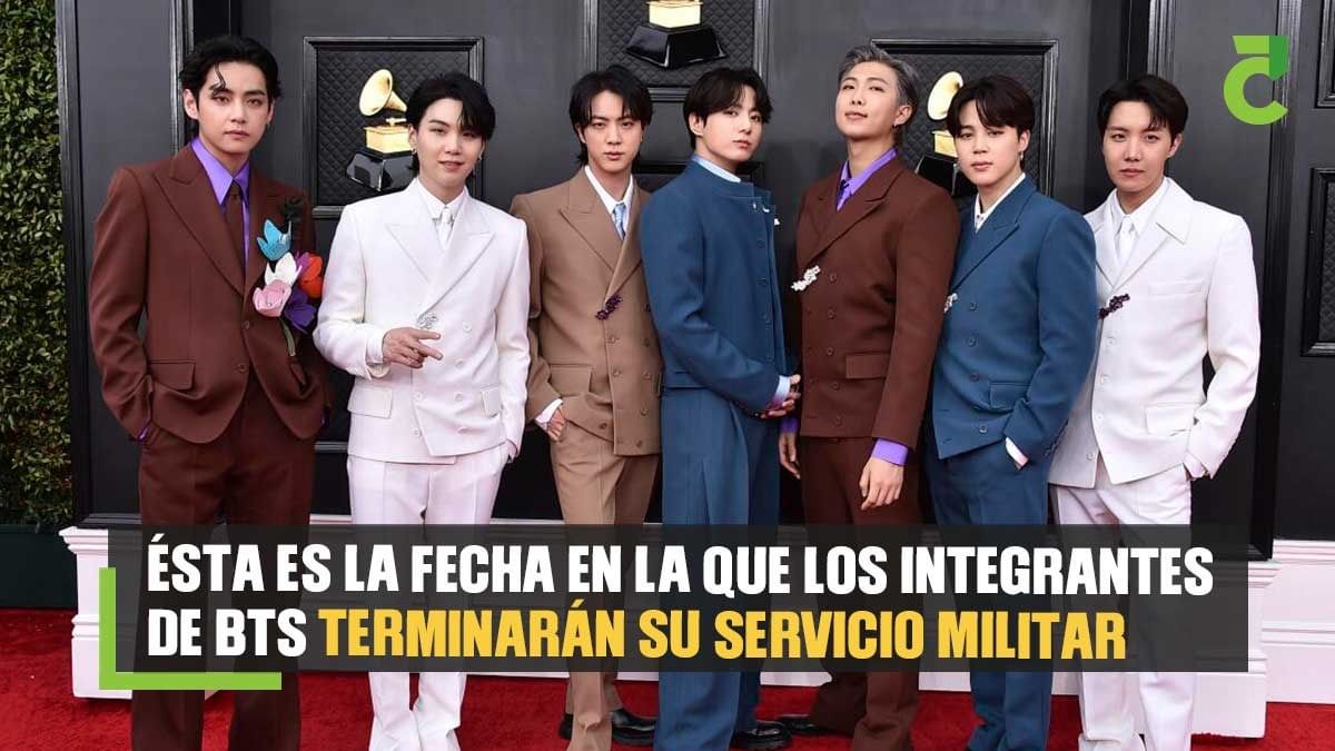 Ésta es la fecha en la que los integrantes de BTS terminarán su