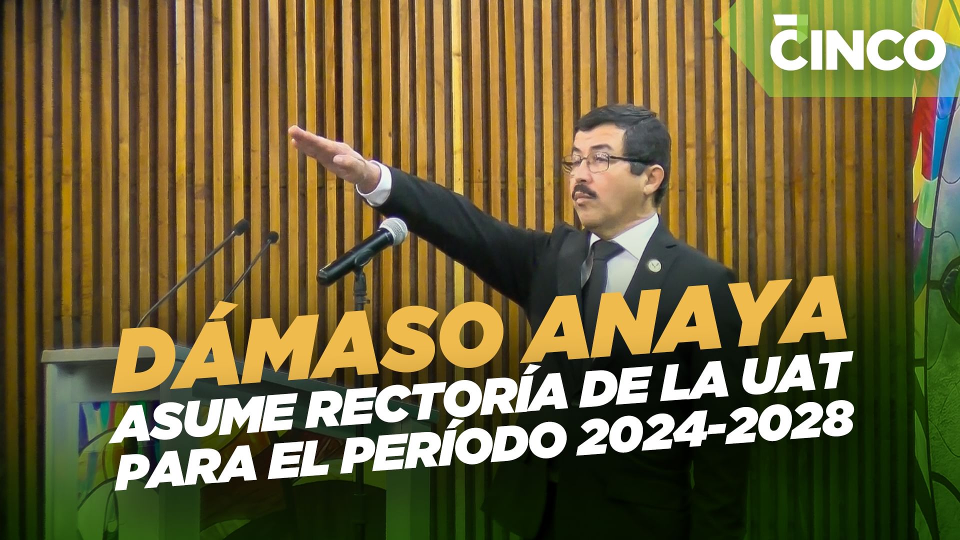 Dámaso Anaya asume rectoría de la UAT para el período 2024-2028