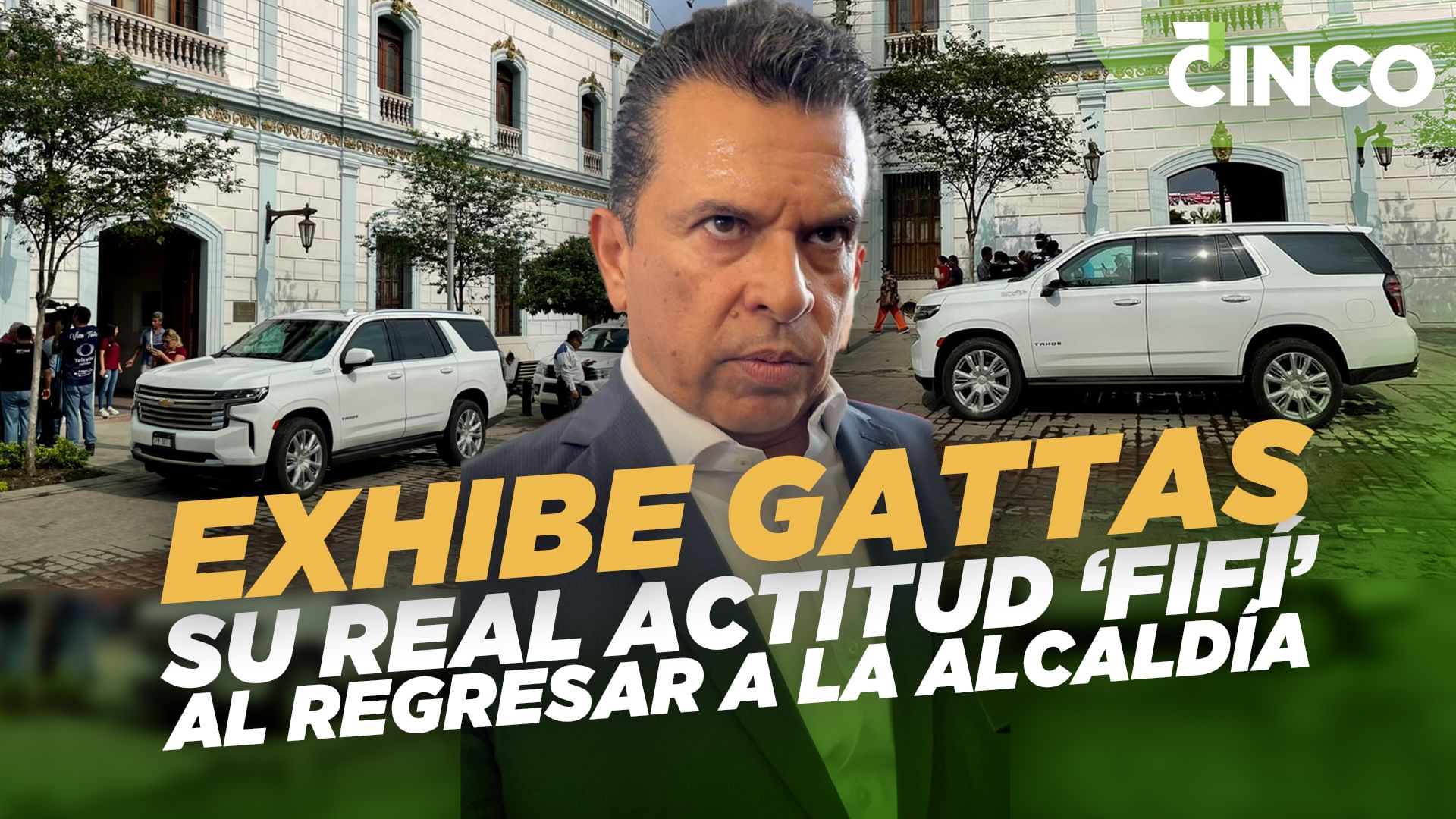 Exhibe Gattas su real actitud ‘fifí’ al regresar a la Alcaldía