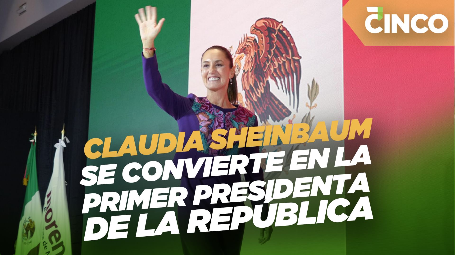 Claudia Sheinbaum se convierte en la primer Presidenta de la República
