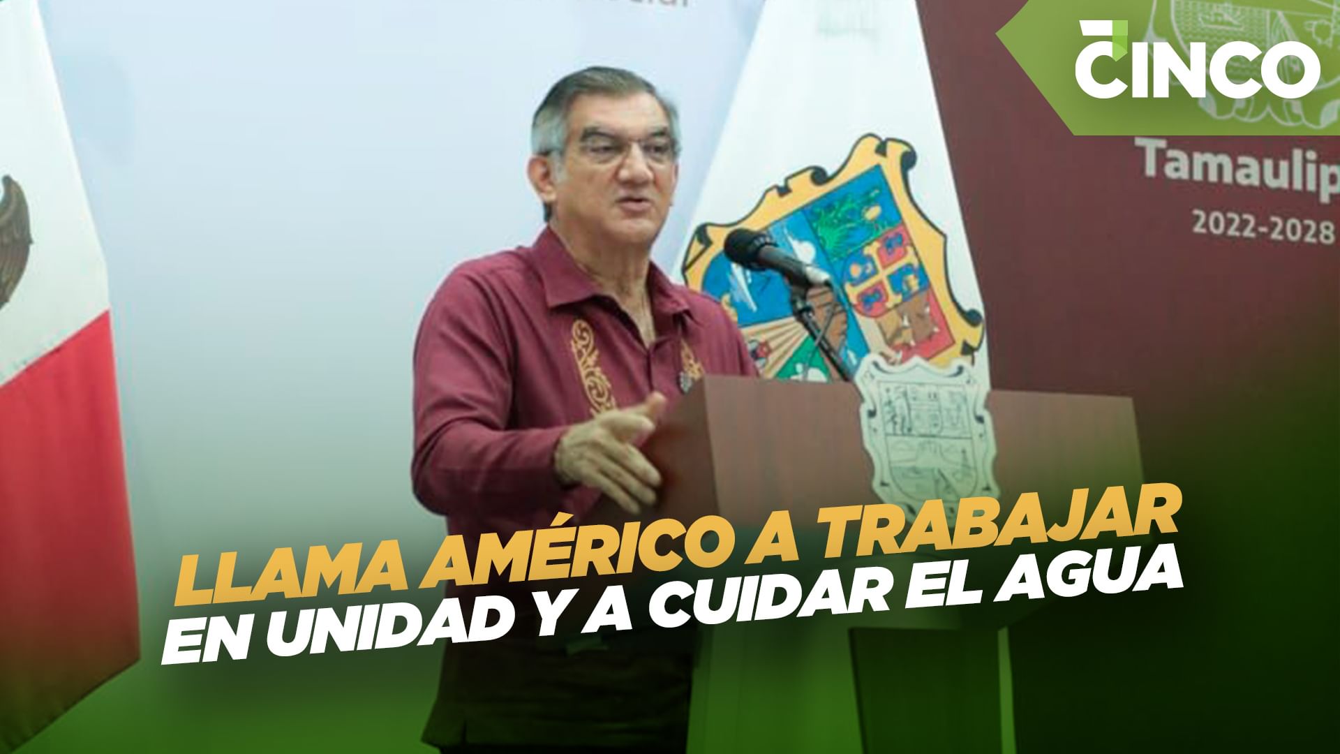 Llama Américo a trabajar en unidad y a cuidar el agua