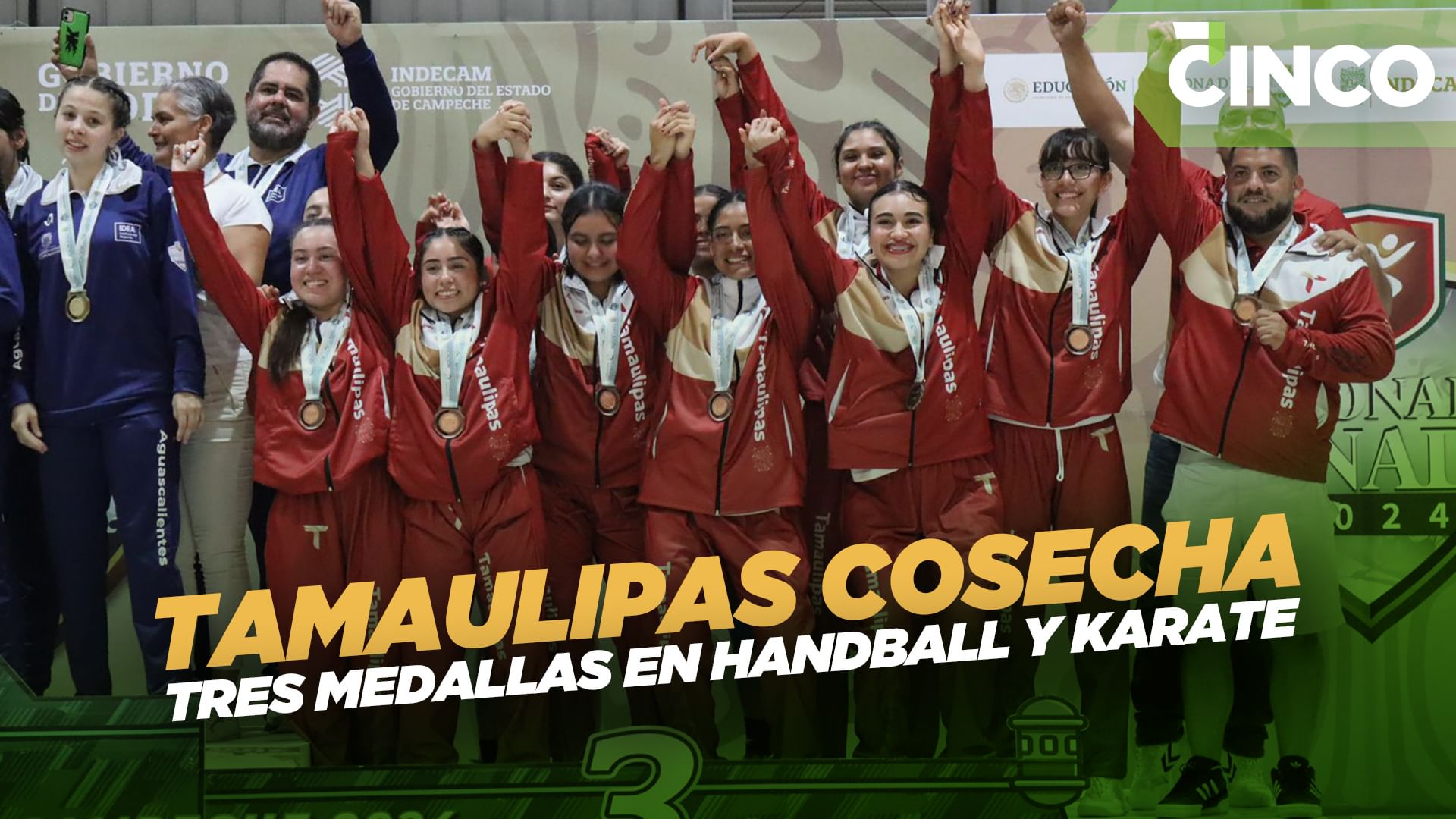 Tamaulipas cosecha tres medallas en Handball y Karate