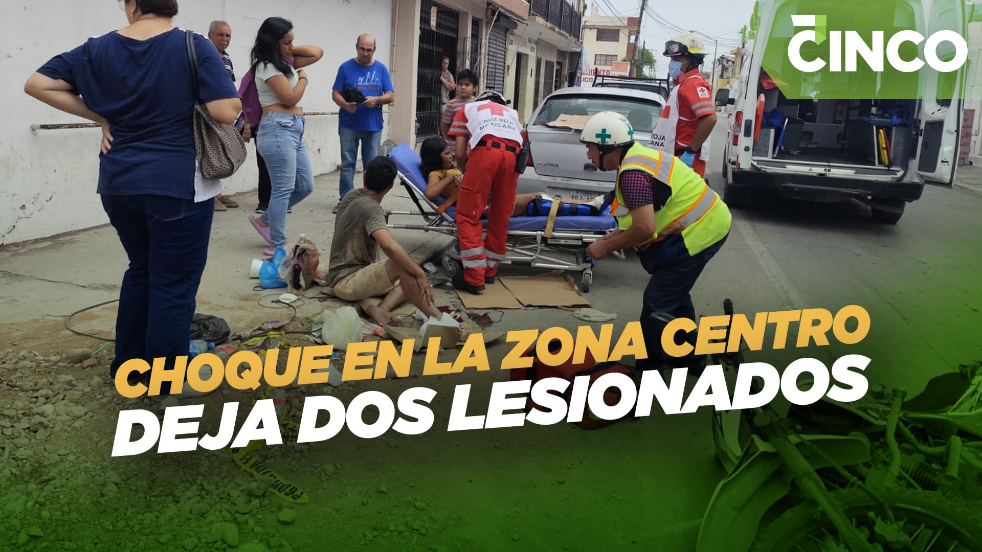 Choque en la zona centro deja dos lesionados