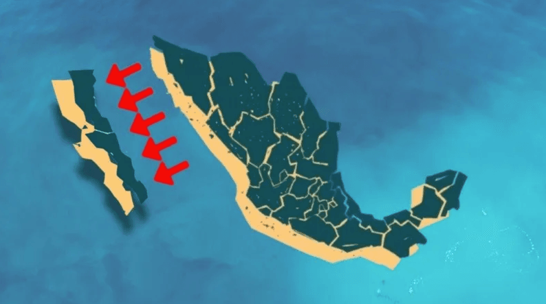 ¿Baja California se separa de México y se convierte en una isla?
