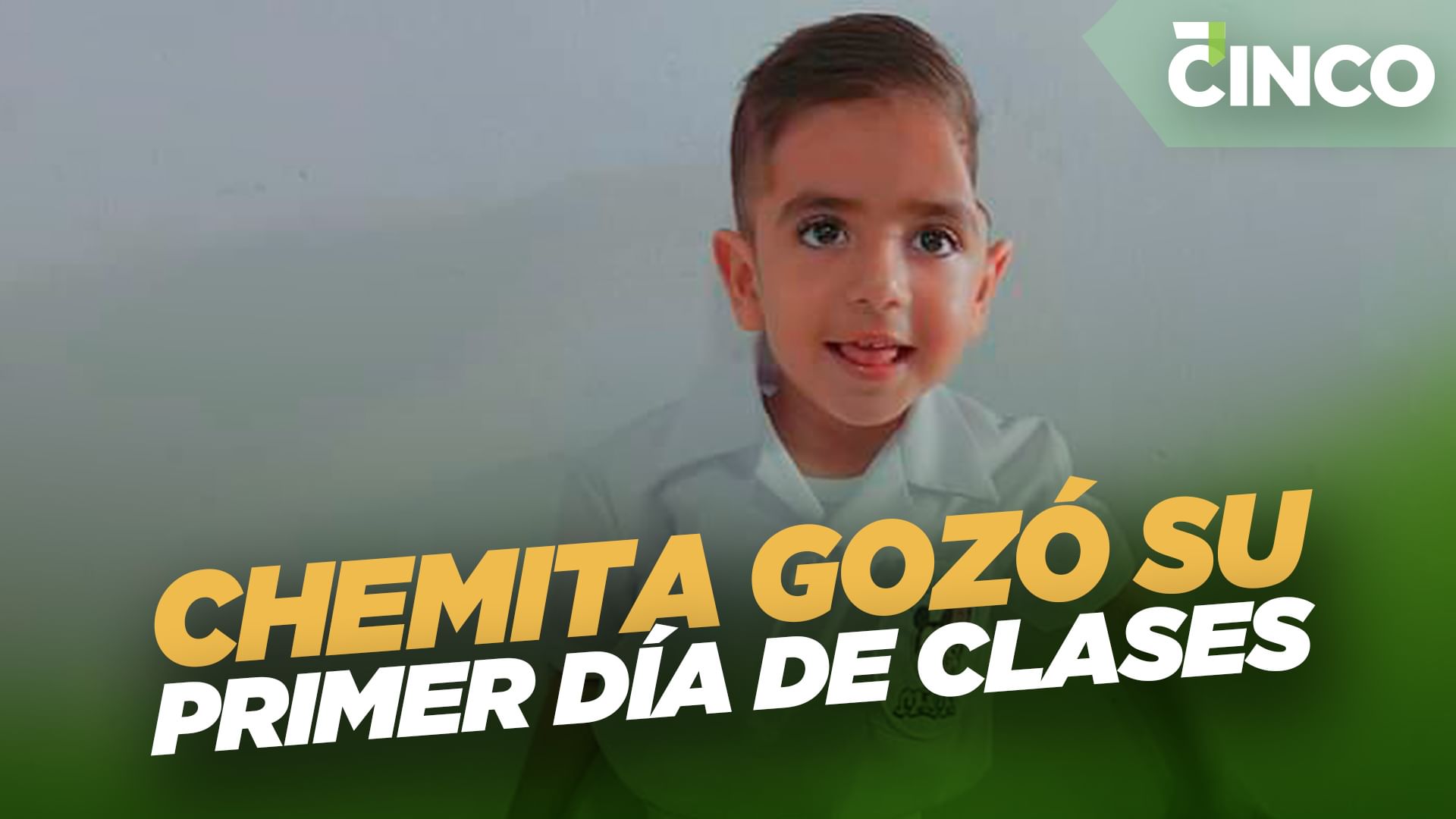 Chemita gozó su primer día de clases