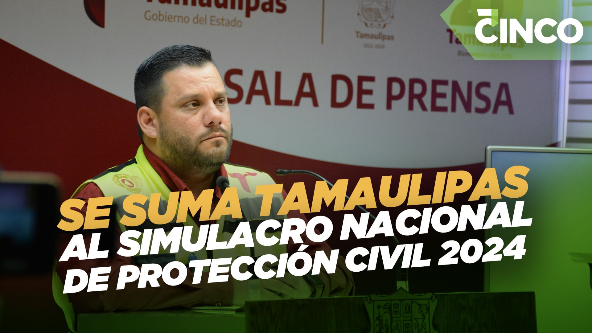 Se suma Tamaulipas al Simulacro Nacional de Protección Civil 2024