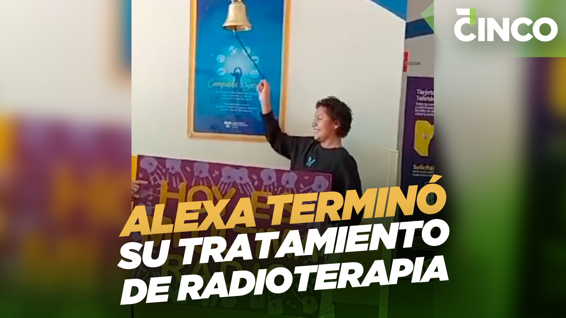 Alexa terminó su tratamiento de radioterapia
