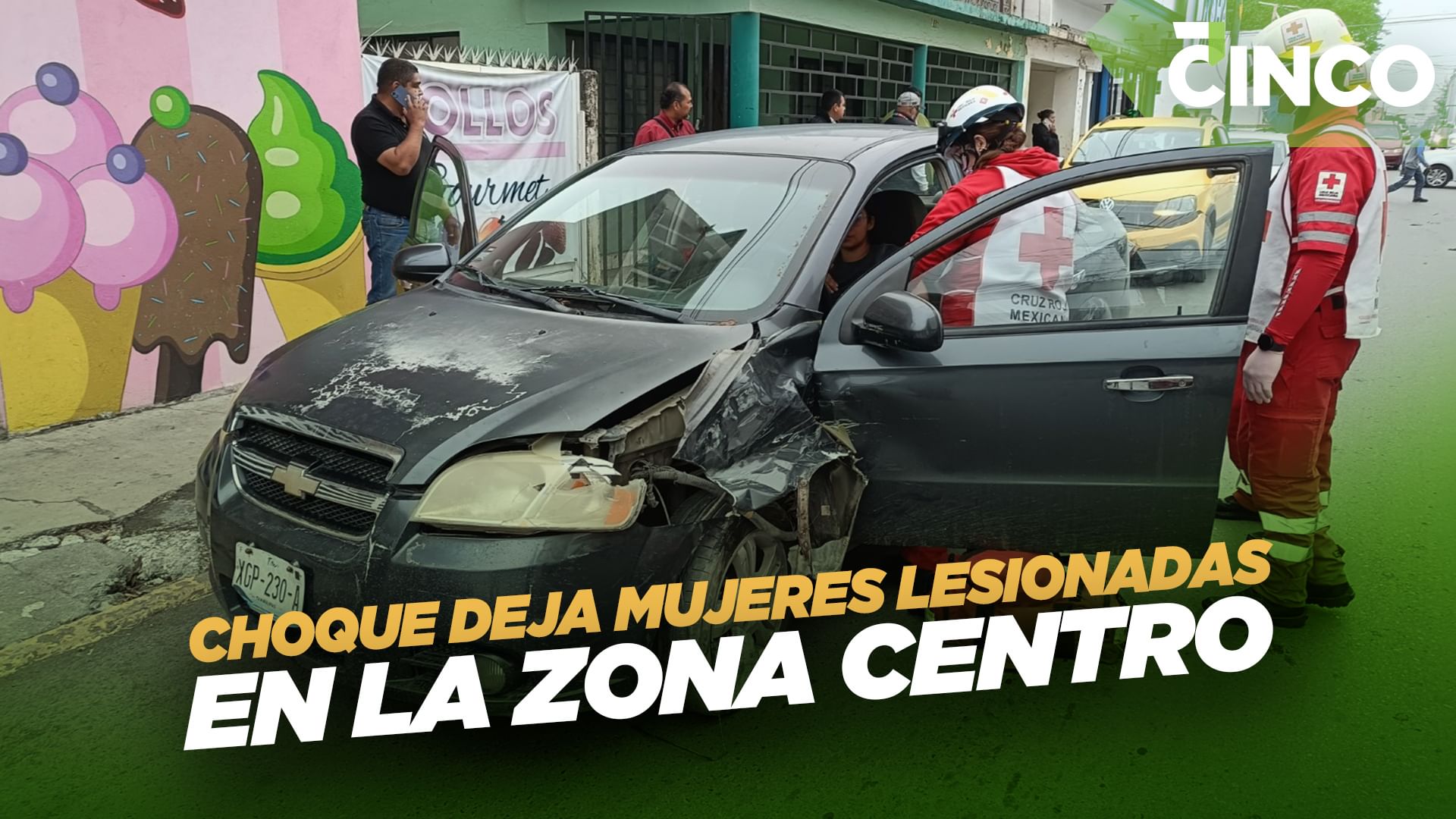 Choque deja mujeres lesionadas en la zona centro