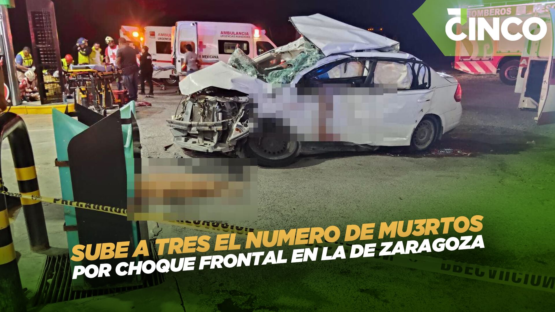 Sube a tres el numero de muertos por choque frontal en la de Zaragoza