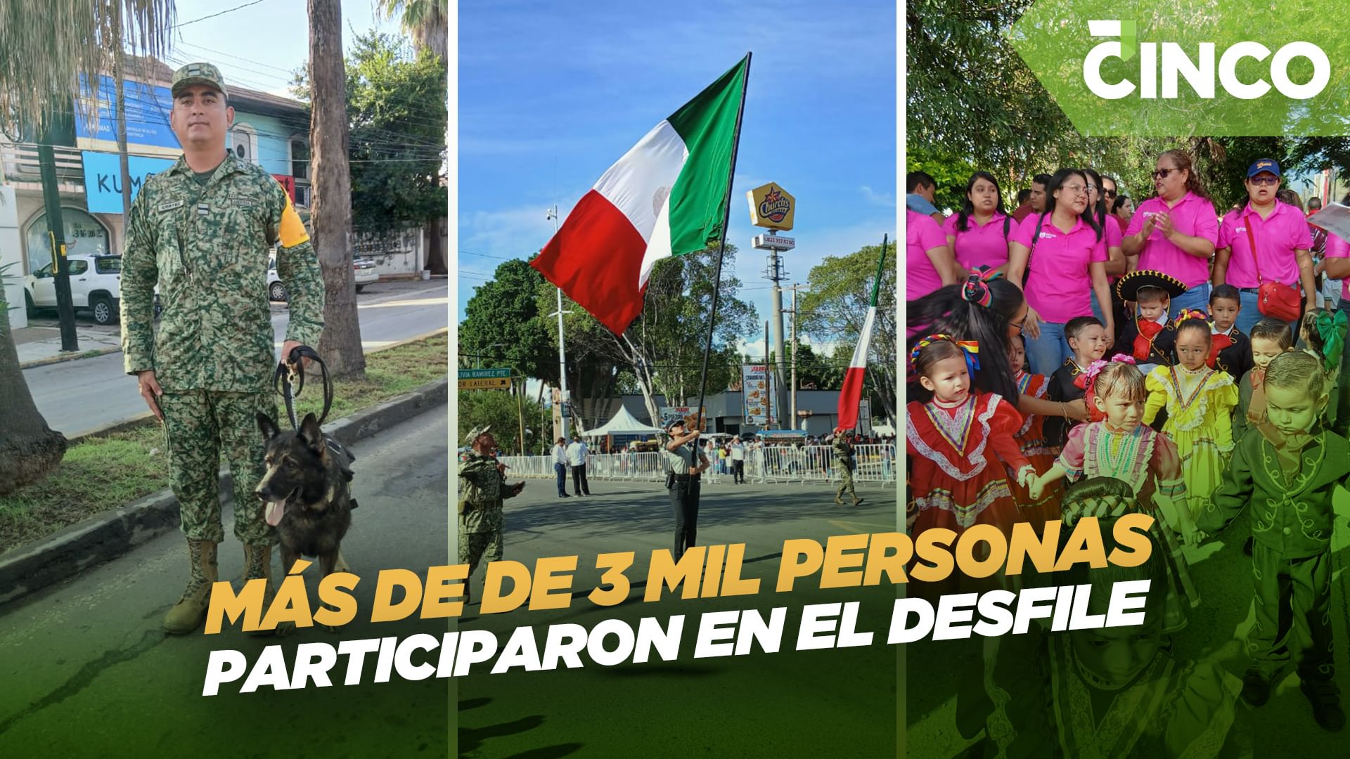 Más de de 3 mil personas participaron en el desfile