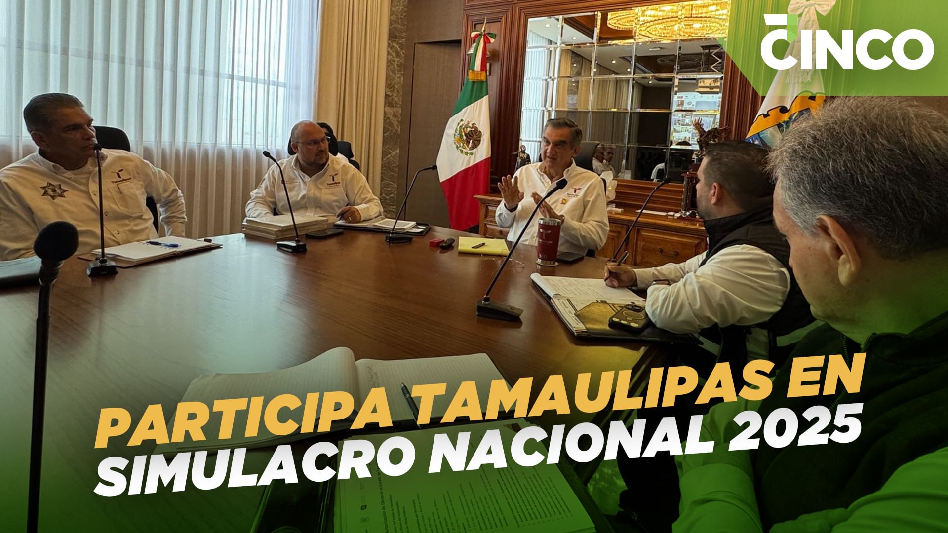 Participa Tamaulipas en Simulacro Nacional 2025