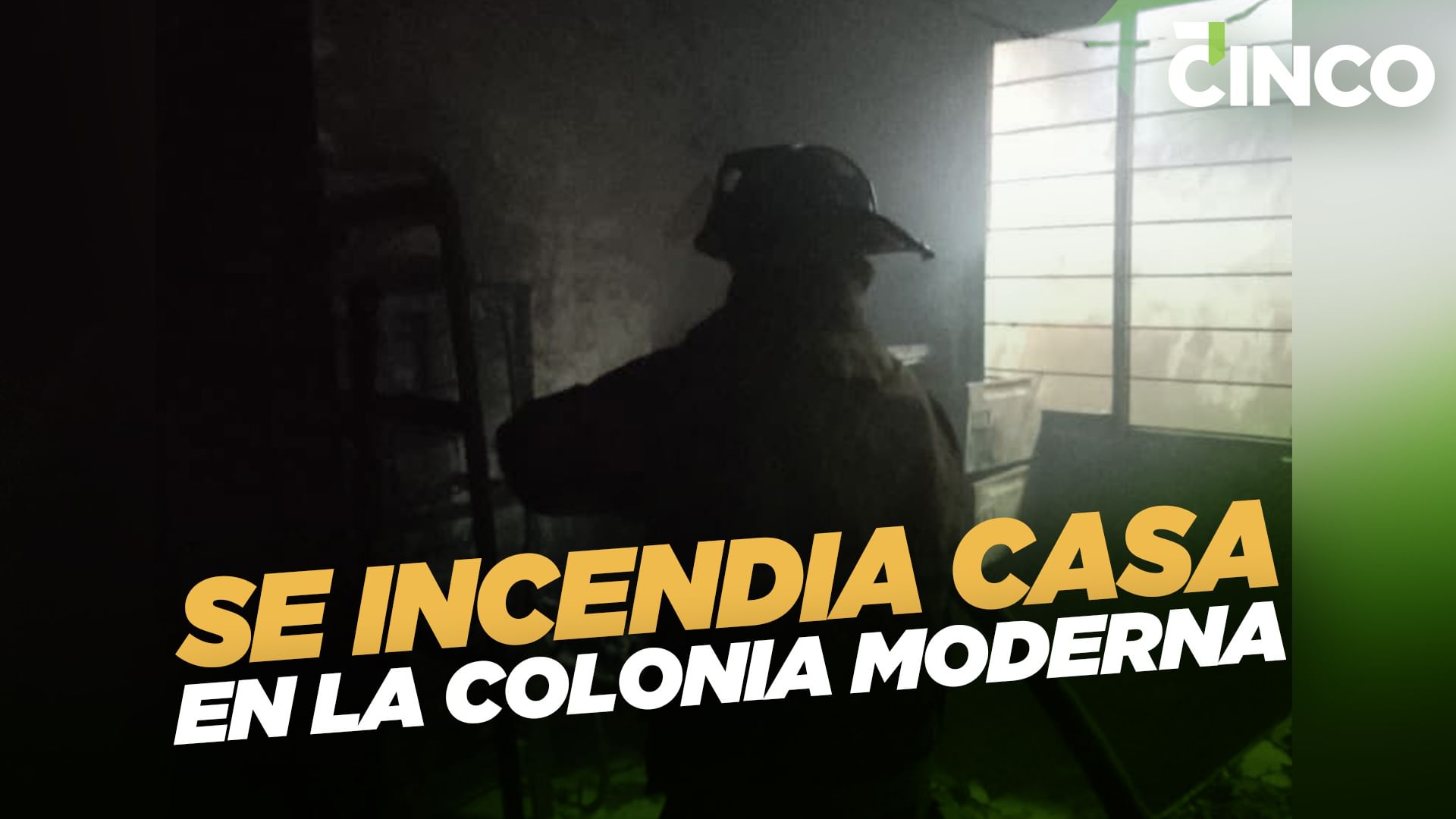 Se incendia casa en la colonia Moderna