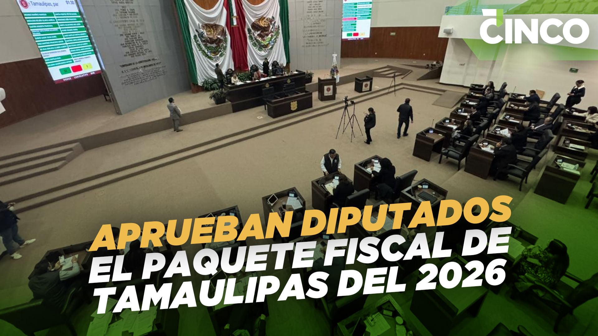 Aprueban diputados el Paquete Fiscal de Tamaulipas del 2026