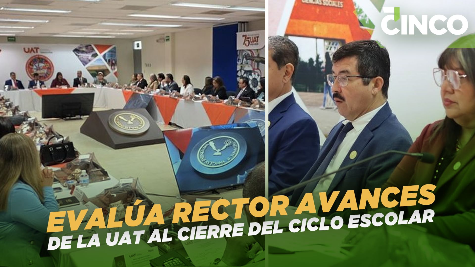 Evalúa rector avances de la UAT al cierre del ciclo escolar