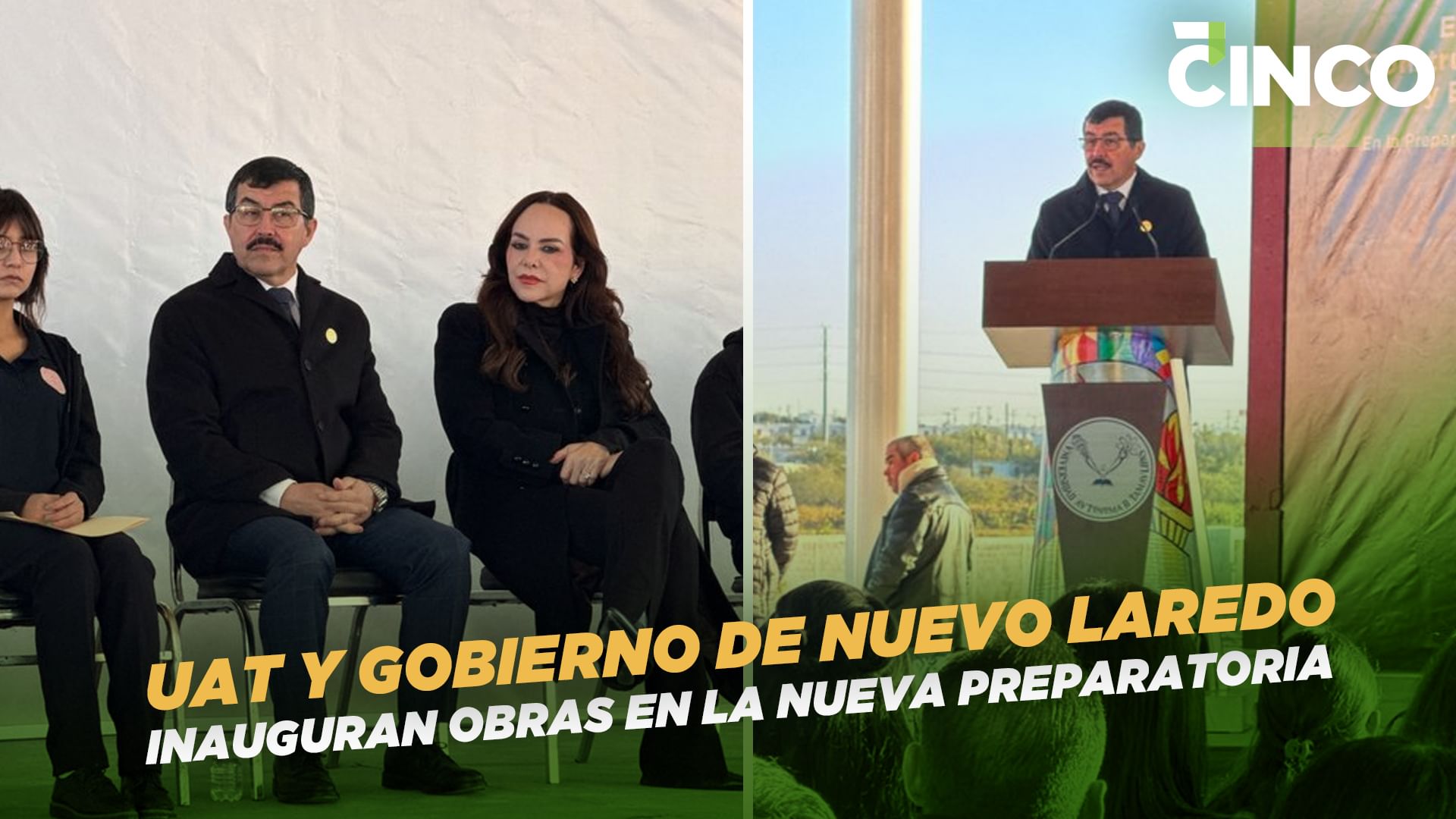 UAT y Gobierno de Nuevo Laredo inauguran obras en la nueva Preparatoria