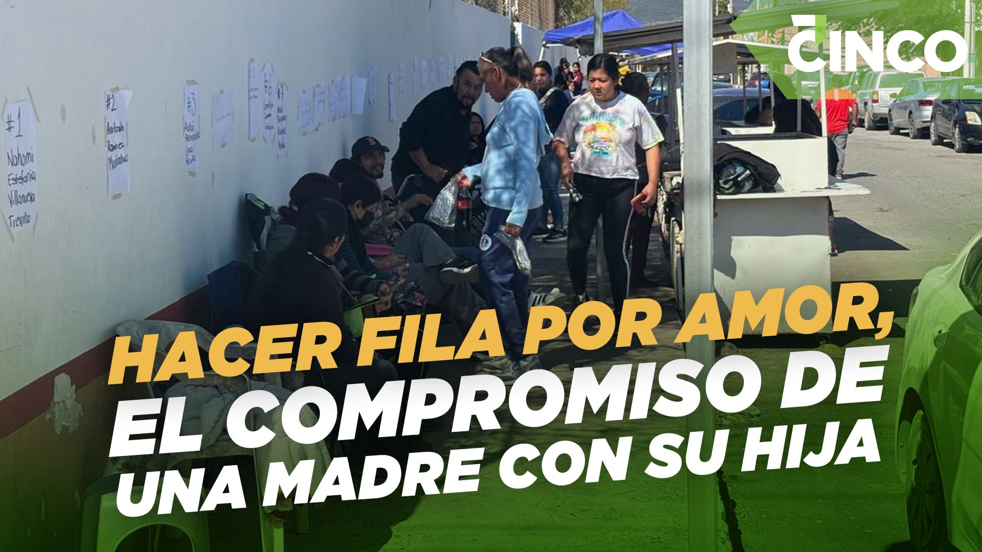 Hacer fila por amor, el compromiso de una madre con su hija