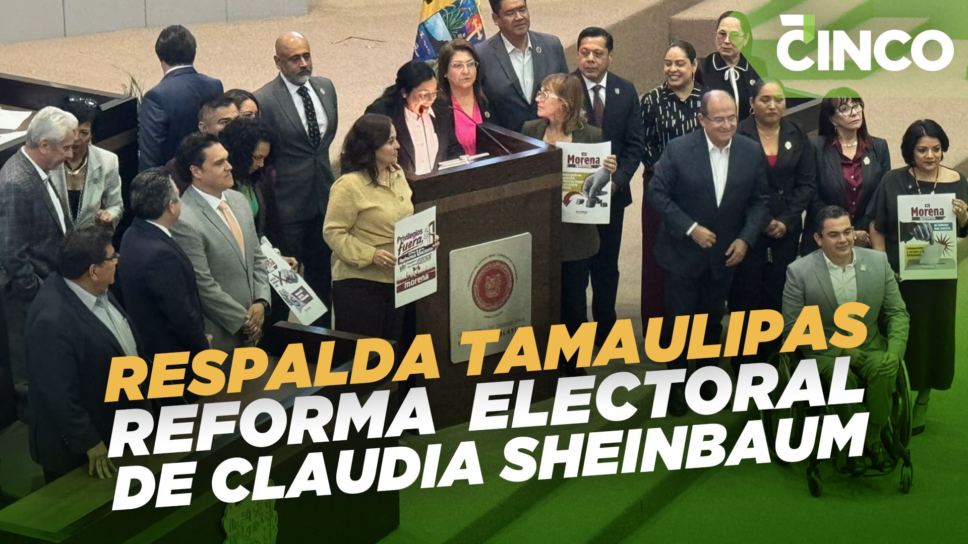 Respalda Tamaulipas reforma electoral de Claudia Sheinbaum