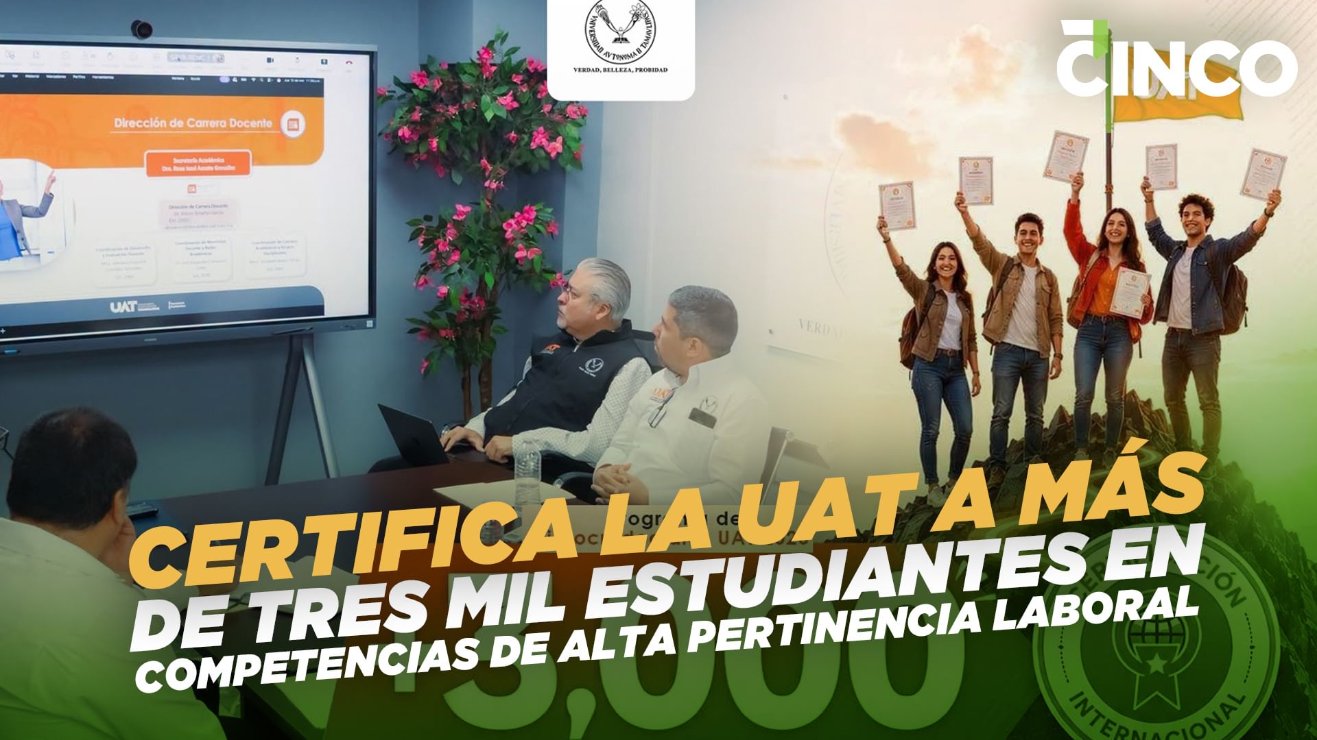 Certifica la UAT a más de tres mil estudiantes en competencias de alta ...