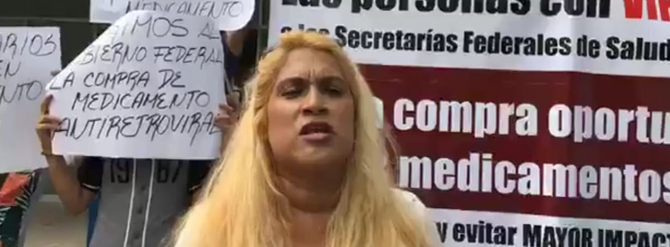 PROTESTAN PACIENTES CON VIH POR FALTA DE FÁRMACO