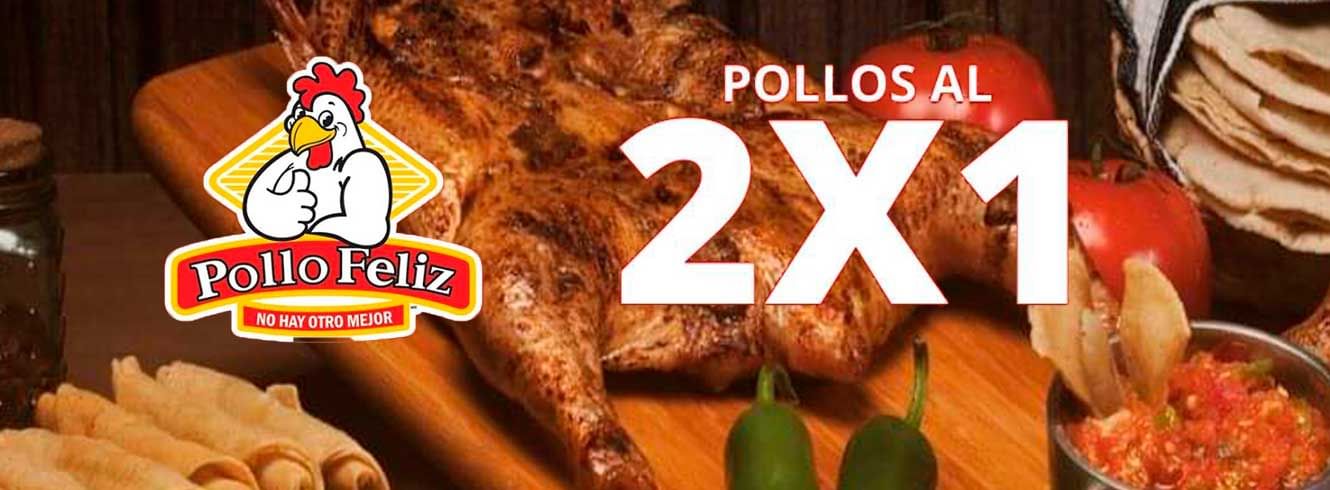 Pollo feliz al 2x1 este jueves